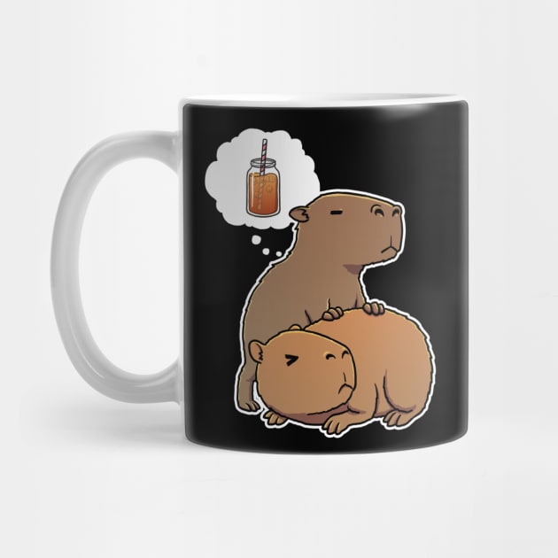 Capybara thirsty for Iced Tea by capydays